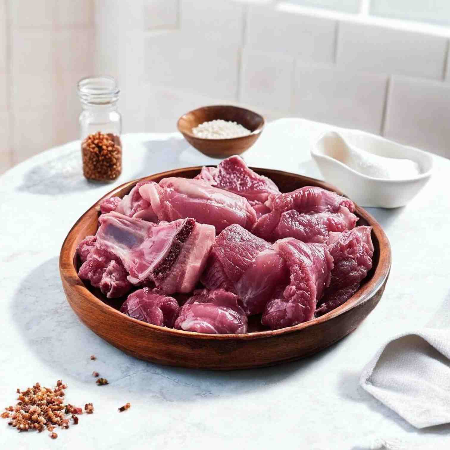 Mutton Curry Cut (Kochi Patha) - Medium Pieces, Small Pack